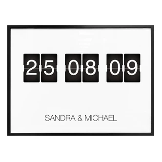 Poster Wunschtext - Abfahrt Liebe 