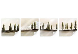 Poster Fedrau - Frieden (4-teilig) 