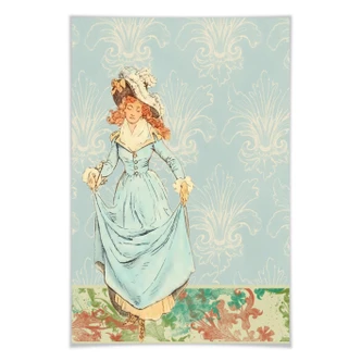 Poster Vintage Girl 01 