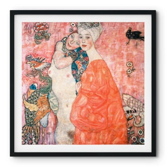 Poster Klimt - Die Freundinnen - Quadratisch Poster Klimt - Die Freundinnen - Quadratisch