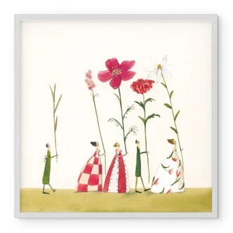 Poster Leffler - Blumenträger 