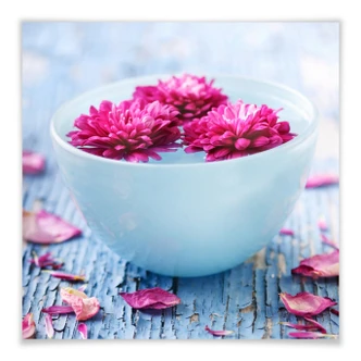 Poster Wellness Ambiance - vierkant 