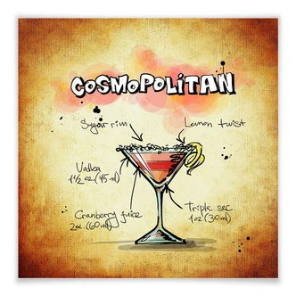 Poster cosmopolitan - recipe 
