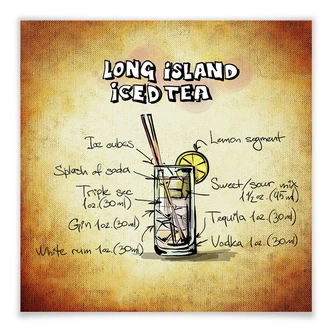 Poster Long Island Iced Tea - Recept 