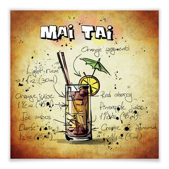 Poster Mai Tai - Recept 