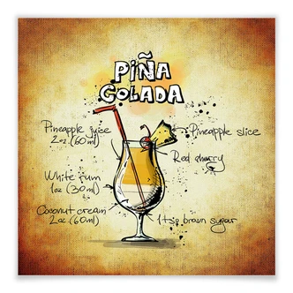 Poster Pina Colada - Recept 