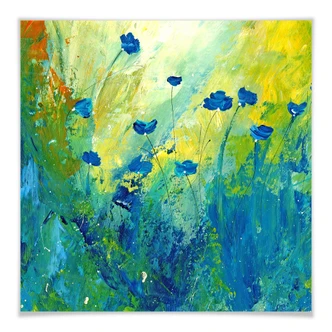 Poster Niksic – Blue Flowers 