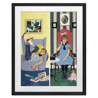 Fine Art Poster mit Passepartout Kurt Ard - Heute wie damals (1957) 