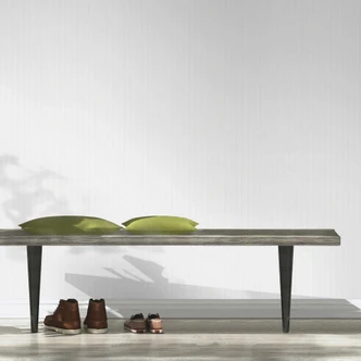 Almindeligt tapet, tekstureret non-woven tapet Bauhaus hvid Almindeligt tapet, tekstureret non-woven tapet Bauhaus hvid