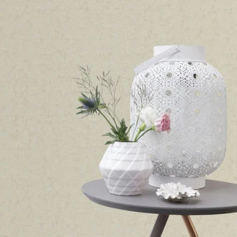 Effen behang, patroonbehang met structuur Bauhaus wit  