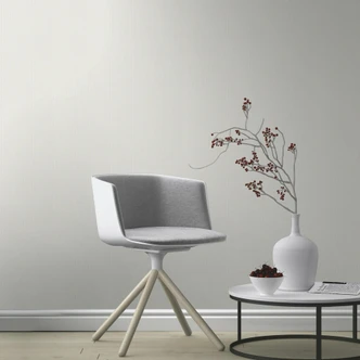 Effen behang, vliesbehang met structuur Bauhaus wit  