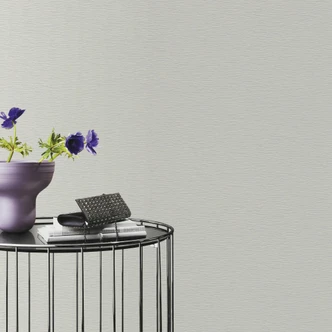 Effen behang, patroonbehang met structuur Bauhaus wit 