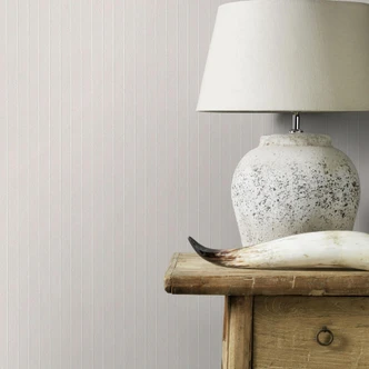 Effen behang, streep behang met structuur Bauhaus wit 