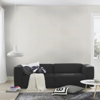 Effen behang, patroonbehang met structuur Bauhaus wit 