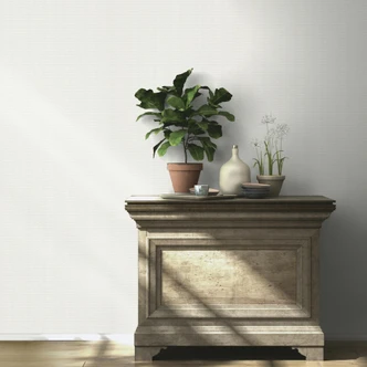 Effen behang, patroonbehang met structuur Bauhaus wit 