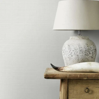 Effen behang, patroonbehang met structuur Bauhaus wit 