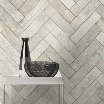 steen behang Factory V grijs 