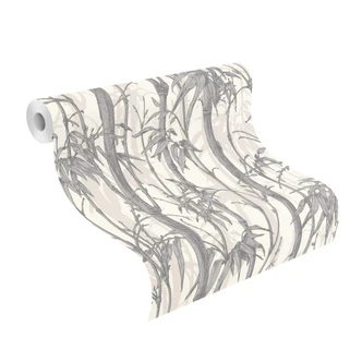 Rasch Papier peint intissé à motifs Florentine III gris argenté 