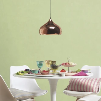 effen wallpaper, vliesbehang Paraiso groen 