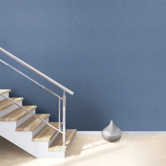 Papier peint uni Paraiso, papier peint intissé bleu Paraiso 