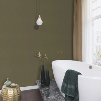 effen wallpaper, vliesbehang Paraiso groen 