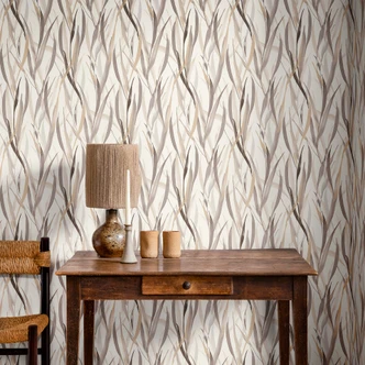 behang planten, vliesbehang Paraiso beige 