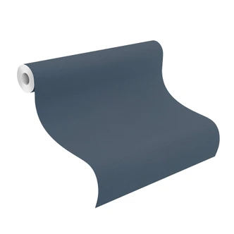 Rasch papier peint intissé, papier peint uni Salsa bleu foncé 