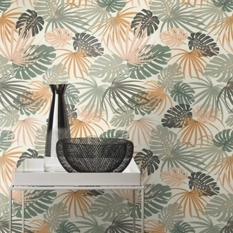 Rasch papier peint intissé, papier peint à motifs Salsa vert sauge (clair) 