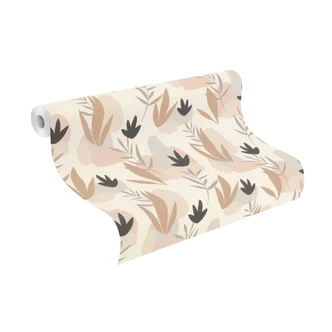 Rasch papier peint intissé, papier peint à motifs Salsa beige clair 