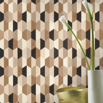 Rasch papier peint intissé, papier peint à motifs Salsa beige et brun 