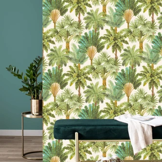 Rasch Vliesbehang Salsa varen groen 