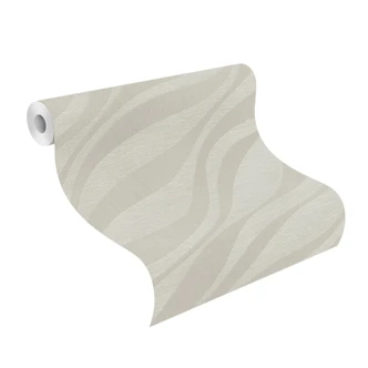 Wellentapete, Vliestapete Sky Lounge grau 10,00x1,06 m 