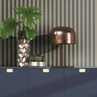 Rasch papier peint intissé, papier peint à rayures Trianon XIII noir mat 