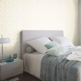 Rasch papier peint intissé, papier peint à motifs Trianon XIII blanc nacré 