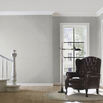 Rasch Vliestapete, Unitapete Welcome Home nebelgrau 