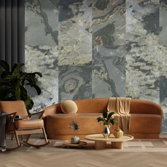 Echtstein - 3D Wandpaneel, Set aus 6 Natursteinplatten als luxuriöse Wandverkleidung - Patina Schiefer Echtstein - 3D Wandpaneel, Set aus 6 Natursteinplatten als luxuriöse Wandverkleidung - Patina Schiefer