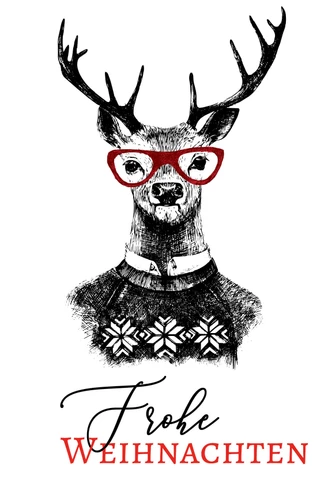 Gutschein Weihnachten - Rentier 