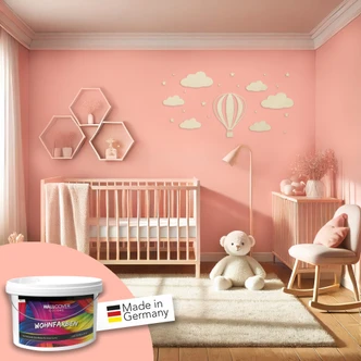 Rosa Wandfarbe matt | Innenfarbe in Top-Qualität | beruhigende und einladende Atmosphäre 