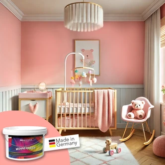 Rosa Wandfarbe matt | Innenfarbe in Top-Qualität | beruhigende und einladende Atmosphäre 