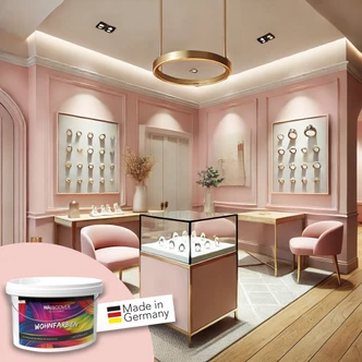 Rosa Wandfarbe matt | Innenfarbe in Top-Qualität | beruhigende und einladende Atmosphäre 