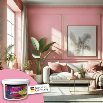 Rosa Wandfarbe matt | Innenfarbe in Top-Qualität | beruhigende und einladende Atmosphäre 
