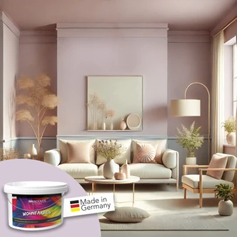 Rosa Wandfarbe matt | Innenfarbe in Top-Qualität | beruhigende und einladende Atmosphäre 