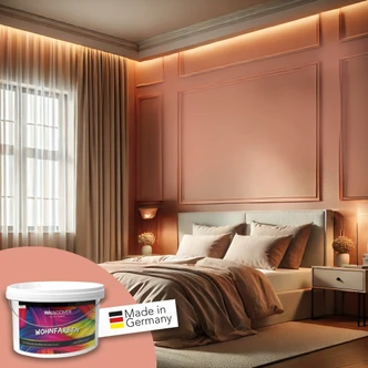 Rosa Wandfarbe matt | Innenfarbe in Top-Qualität | beruhigende und einladende Atmosphäre 