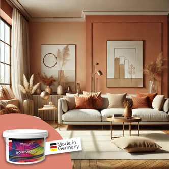 Rosa Wandfarbe matt | Innenfarbe in Top-Qualität | beruhigende und einladende Atmosphäre 