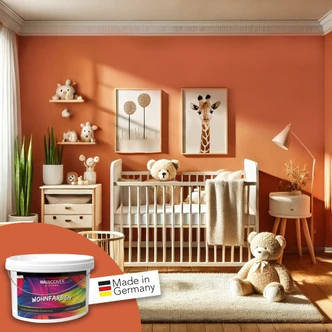 Vægmaling til indvendig mat WALLCOVER Farver Rød 