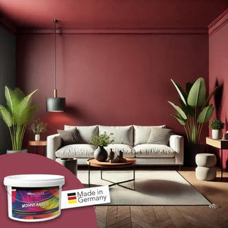 Rot Wandfarbe matt | Innenfarbe in Top-Qualität | leidenschaftlich und voller Energie Rot Wandfarbe matt | Innenfarbe in Top-Qualität | leidenschaftlich und voller Energie