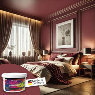 Vægmaling til indvendig mat WALLCOVER Farver Rød 