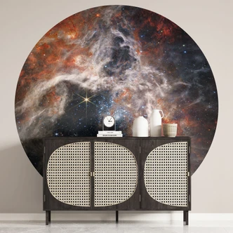 Teleskop Jamesa Webba - Mgławica Tarantula - Fototapeta okrągła - tapeta flizelinowa/tapeta flizelinowa samoprzylepna 