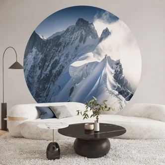 Papel pintado Montaña - Cima del Mont Blanc - Nienartowicz - Redondo - autoadhesivo/no tejido Papel pintado Montaña - Cima del Mont Blanc - Nienartowicz - Redondo - autoadhesivo/no tejido