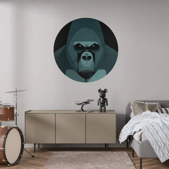 Muursticker Gorilla - Braun Muursticker Gorilla - Braun
